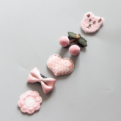 Children's Girls Hair Clip Headwear Crown Korean Little Princess Hair Ornaments Baby Hair Clip Set