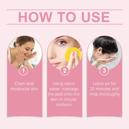 Turmeric Cleansing Pad Gently Cleanses Facial Skin And Hydrates And Moisturizes Skin Care Cleansing Pad