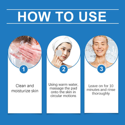 Glycolic Acid Rejuvenation Cotton Sheet For Facial Skin Deeply Cleans Pores, Nourishes, Repairs And Moisturizes Skin Care