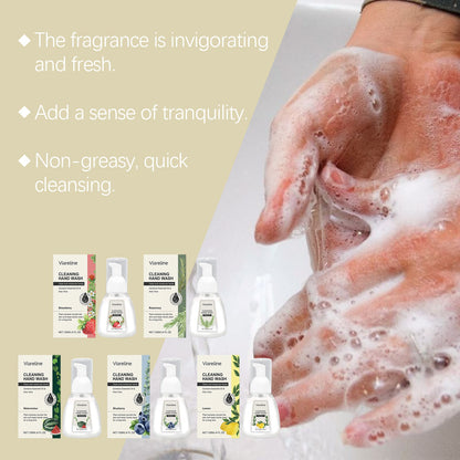 Foaming Hand Sanitizer (Blueberry Flavor) Gentle Cleansing, Soothing Decontamination, Moisturizing Care Hand Cleansing Foam
