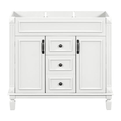 36'' Bathroom Vanity without Top Sink Cabinet only Modern Bathroom Storage Cabinet with 2 Soft Closing Doors and 2 Drawers