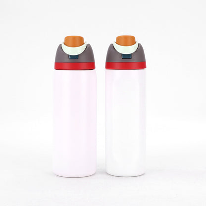 Insulated Stainless Steel Water Bottle (24OZ/32OZ), with straw, BPA-Free, great for sports and travel.