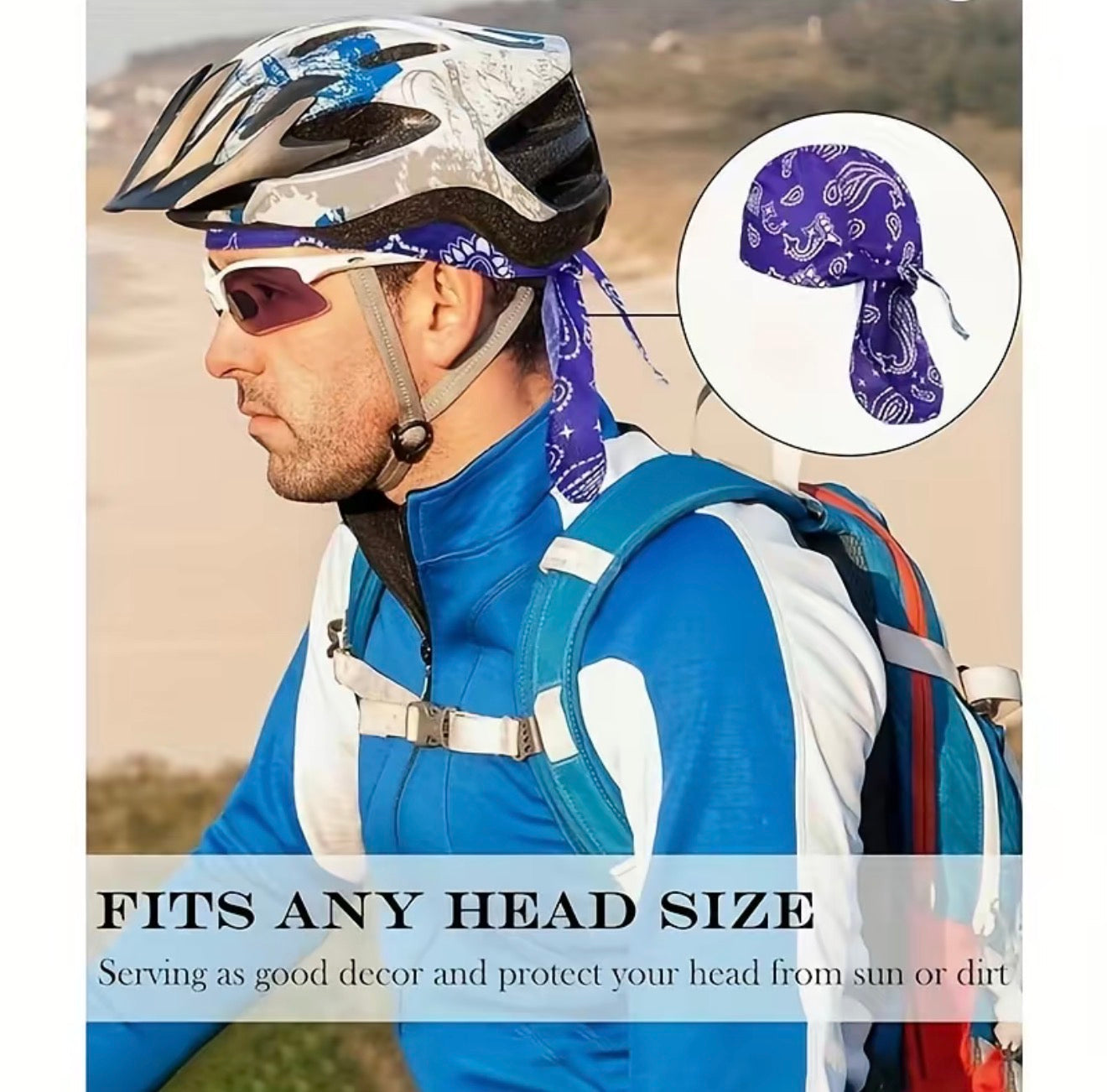 CoolShield Pirate Head Wrap Cap
