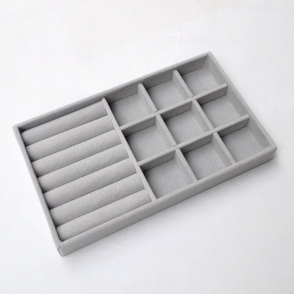 Velvet Stackable Jewelry Organizer, Portable for Rings, Earrings and Necklaces.