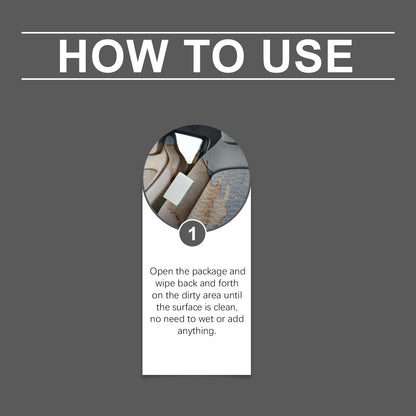Car Leather Cleaning Sponge, Leather With A Special Sponge To Clean And Repair Leather Luster