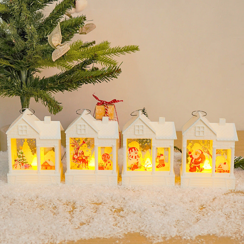 Christmas Gift LED Christmas Wind Light Electronic Candle Light Creative Night Light Christmas Tree Pendant Decorative Supplies