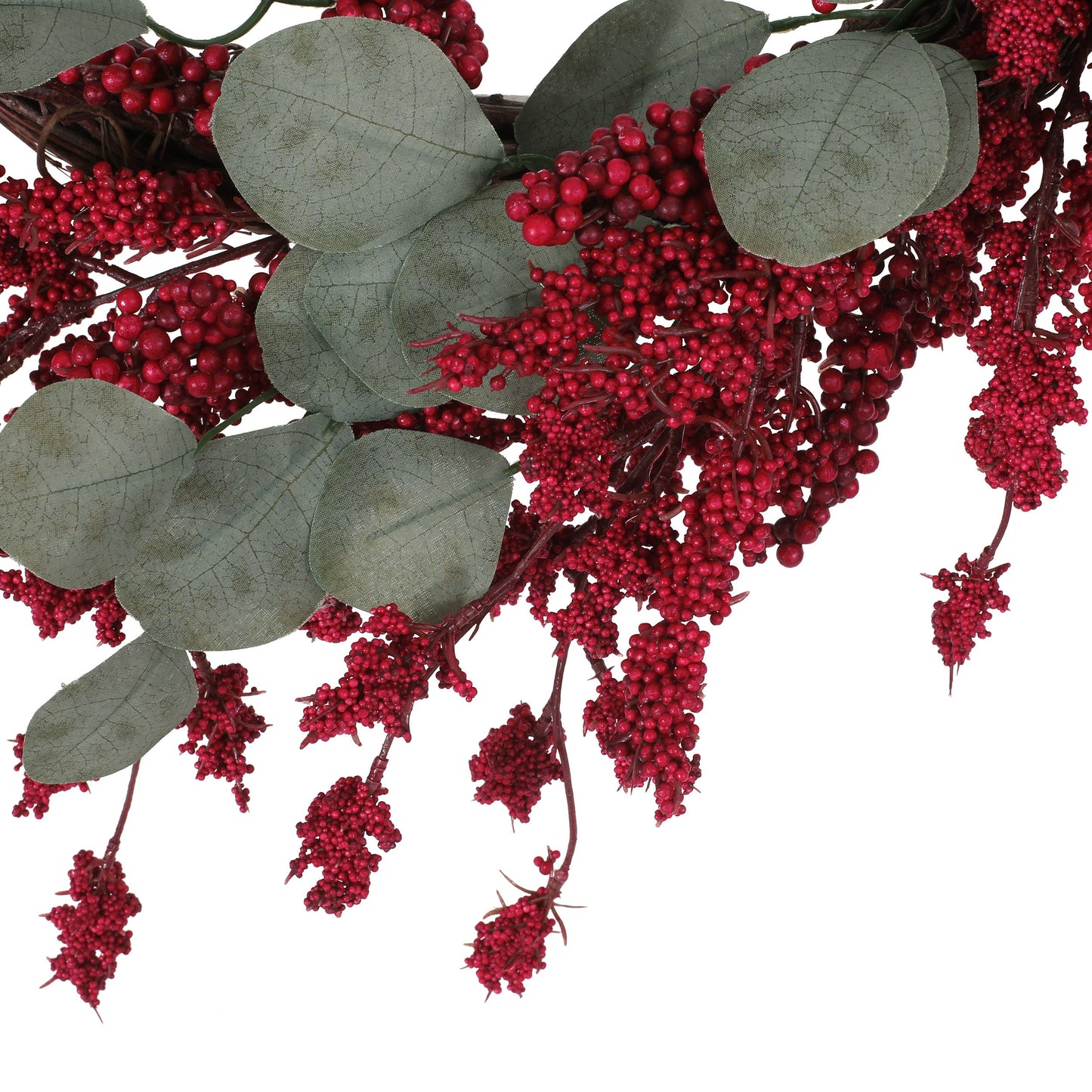 29" EUCALYPTUS/BERRY WREATH