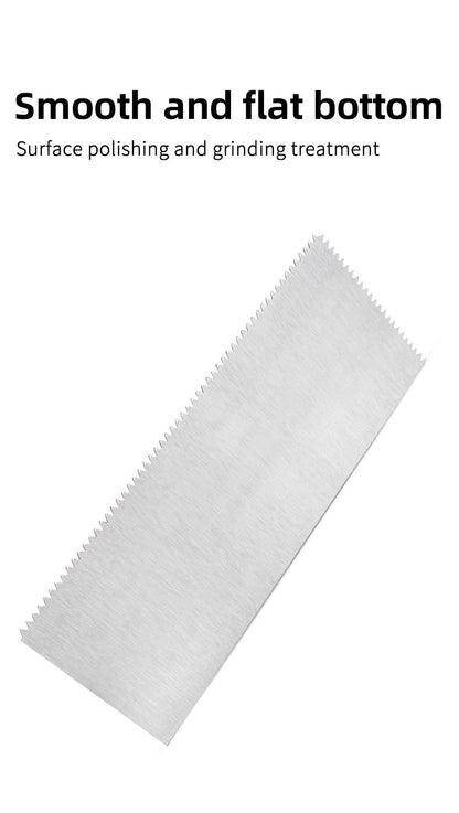High quality stainless steel V-groove shovel, 28Cm x 11.5 Cm, perfect for buckets, slate, plaster, concrete, curved handles, hig
