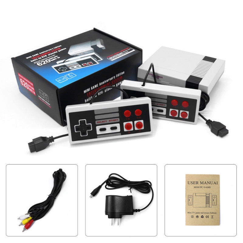 NES620 all-in-one TV game console two-player red and white 8-bit NES620 home use