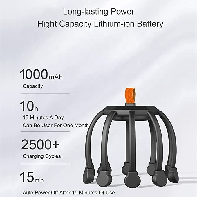 New arrival vibrating head massage 360 degree head massager 10-Motor electric scalp massager