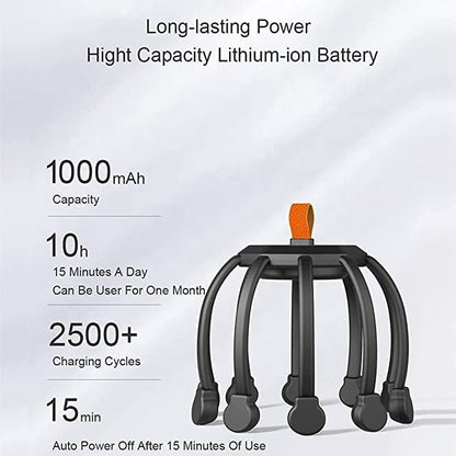New arrival vibrating head massage 360 degree head massager 10-Motor electric scalp massager