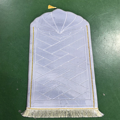 Shell shaped solid color carpet irregular flannel sponge thickened short flannel embossed portable floor mat