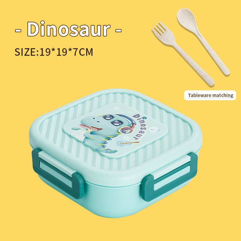 Portable heatable sealed square compartment lunch box bento box lunch box