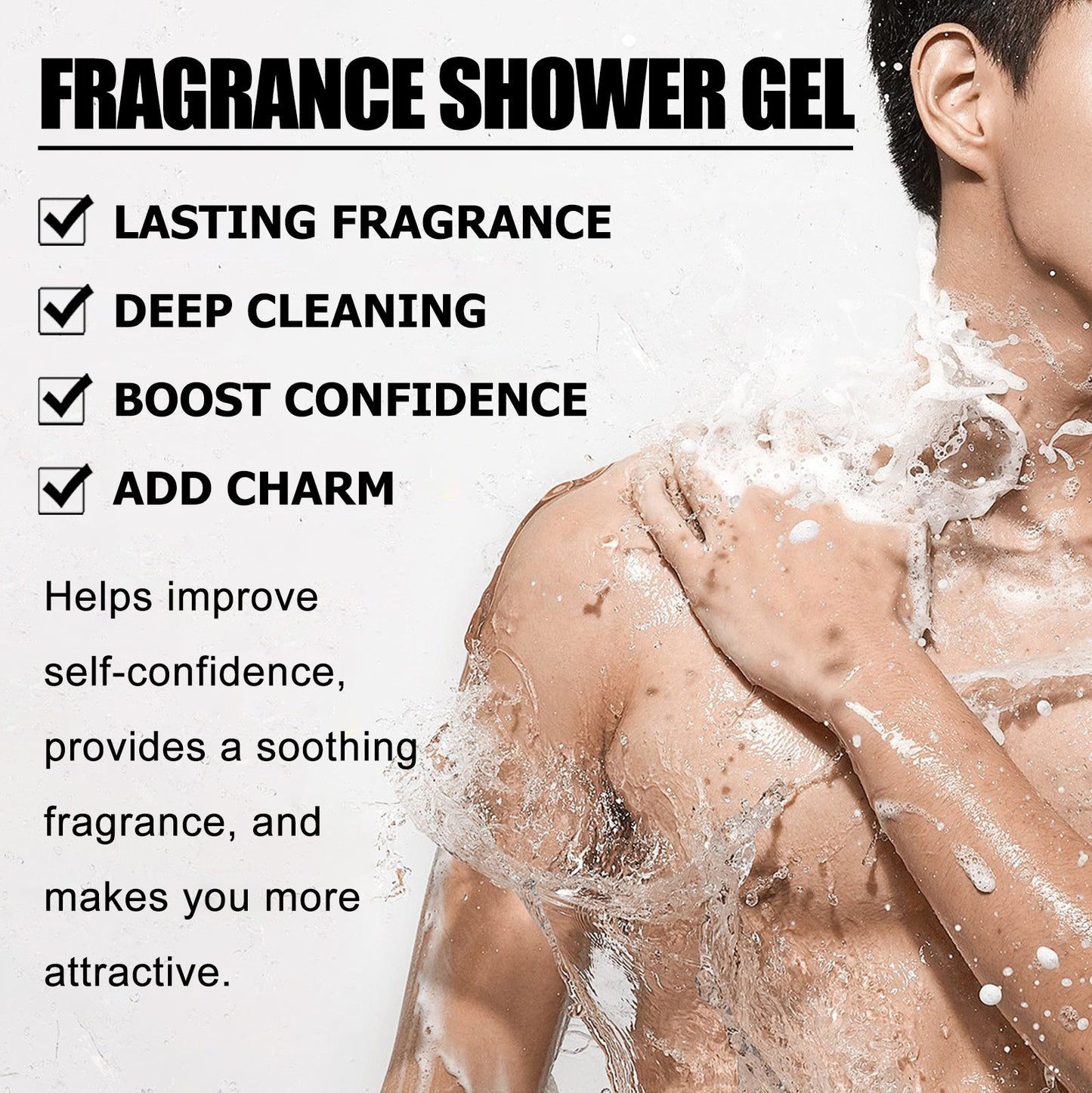 Romantic Fragrance Shower Gel, Gentle Cleansing Beauty Care Fresh Moisturizing Fragrance Shower Gel