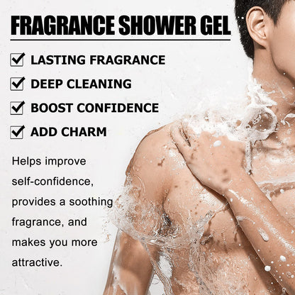 Romantic Fragrance Shower Gel, Gentle Cleansing Beauty Care Fresh Moisturizing Fragrance Shower Gel