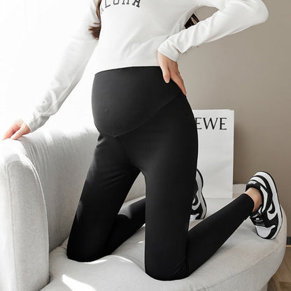 Pregnant Women's Pants Leggings Large Adjustable Barbie Pants High Elastic High Waist Outer Wear