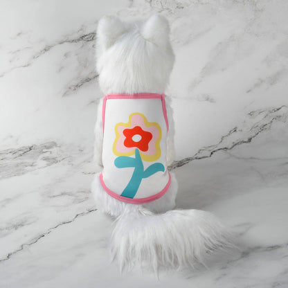 Pet supplies pet clothes cute fruit camisoles tank tops breathable pet sunscreen mosquito and insect repellent products