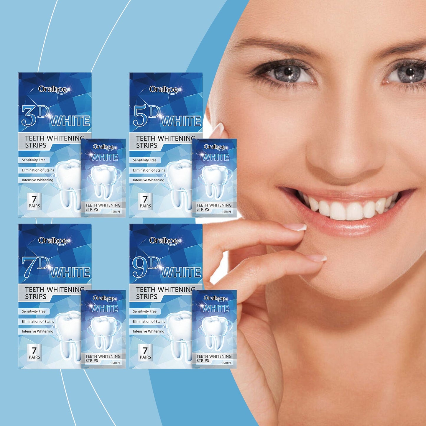 Brightening Tooth Strips, Refreshing Breath And Gently Cleaning Teeth Stains Brightening Tooth Care Strips