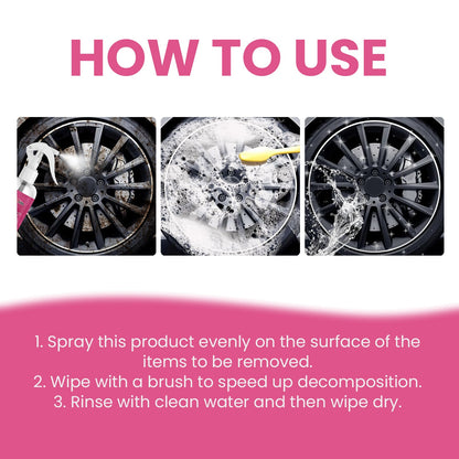 Auto Rust Remover Auto Wheel Hub Handlebar Parts Rust Cleaning And Decontamination Multi-Function Rust Remover
