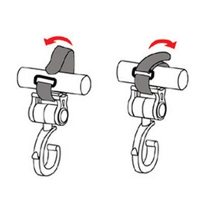 2 PCS/LOT Baby Stroller Accessories Hook Multifunction Baby Stroller Black High Quality Plastic Hook