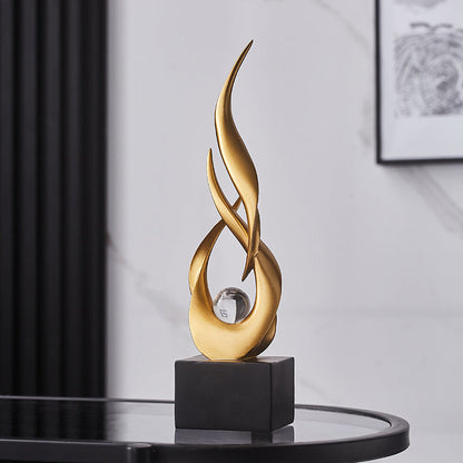 Modern Luxury Artistic Water-Rising Decorative Piece for Living Room Soft Decoration, TV Cabinet, Wine Cabinet, Office, and Entrance Hallway