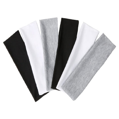 Simple Sports Headband Running Sports Anti Sweating Yoga Headband Unisex Solid Color Single Loop Headband