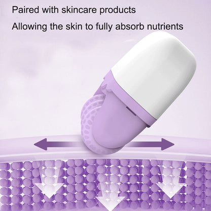 Cold compress device dual head roller 2-in-1 to relieve edema and cool down multifunctional massager delicate