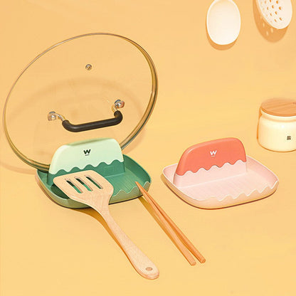 Bowl shovel holder household soup spoon mat chopsticks pot lid storage kitchen storage rack countertop rack