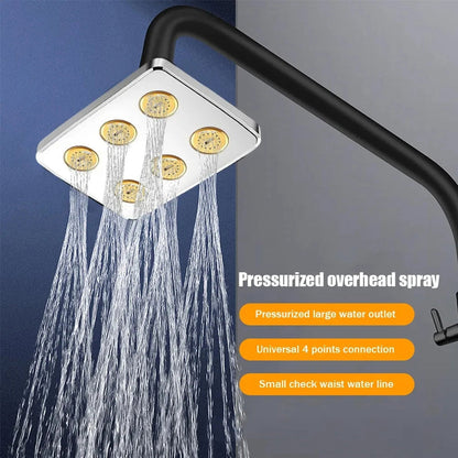 High Pressure Shower Head Water Saving Rainfall Showerhead 360 Degree Rotatable Filter Faucet Tap Shower Bathroom Accessories