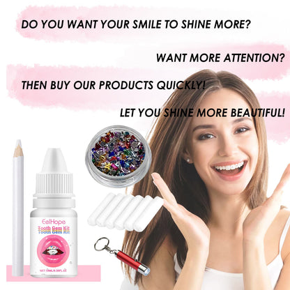 Tooth Gem Kit, European And American Style Hip Hop Style Dental Drill Jewelry DIY Dental Drill Set