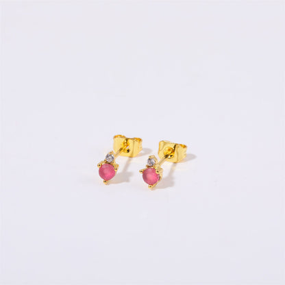 December Birthstone Zircon Earrings