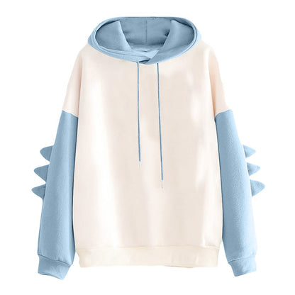 Cartoon Dinosaur Contrast Korean Sweater