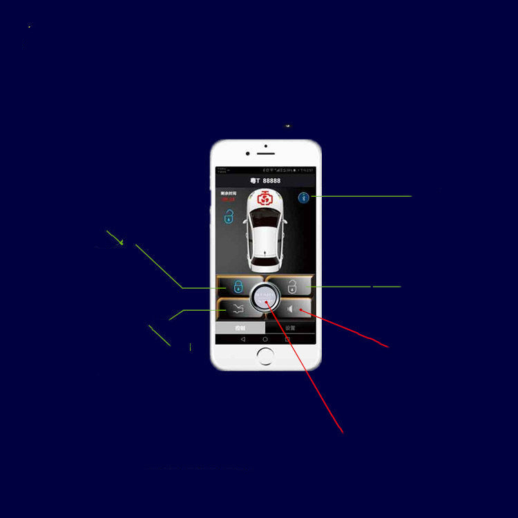 APP Remote Control Central   To Lock And  The Tail Box
