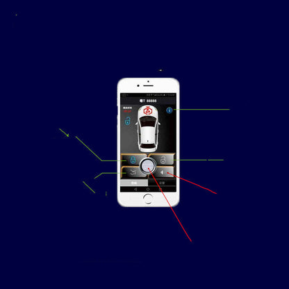 APP Remote Control Central   To Lock And  The Tail Box