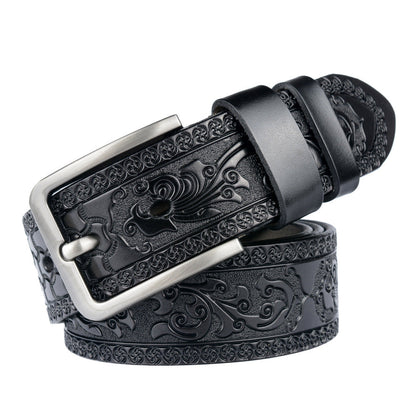 Carved Craft Men's Cattlehide Leather Belt