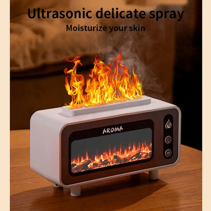 Ultrasonic Flame Humidifier 200ml 3D Fire