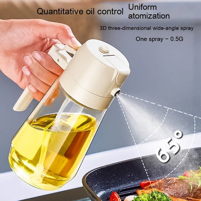 470ml Olive Oil Sprayer Dispenser 2-in-1 Glass Bottle