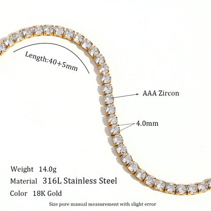 Simple Stainless Steel Bracelet Necklace Ornament