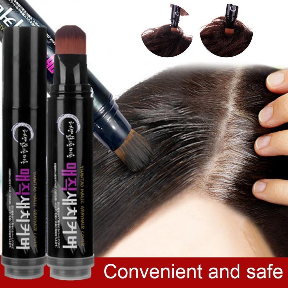 DIY Temporary Hair Color White Wax Pen - One-time Grey Coverage