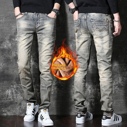 American Retro Heavy Fleece Padded Jeans