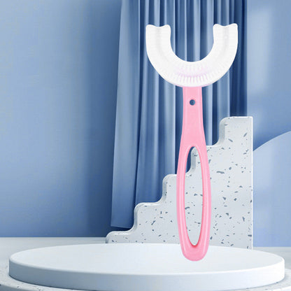Children's U-shaped Food Grade Soft Rubber Toothbrush
