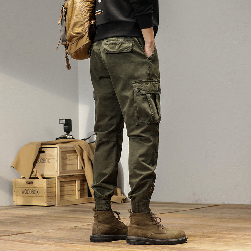 New Retro Ankle-tied Loose Overalls