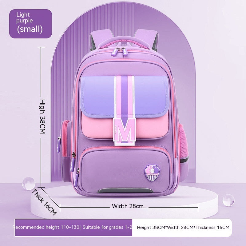 Spine-Supporting Primary School Backpack for Children