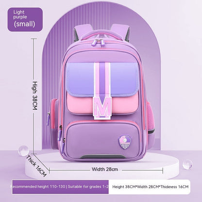 Spine-Supporting Primary School Backpack for Children
