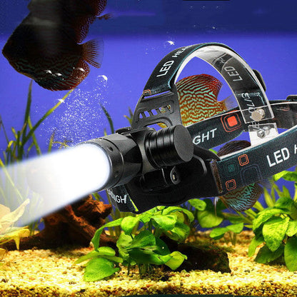 Diving Headlight Head-mounted Underwater Strong Light Charging