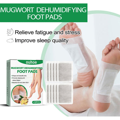 Mugwort Foot Patch, Ginger Mugwort Essence Removing Dampness Moist Foot Massage Care Foot Patch