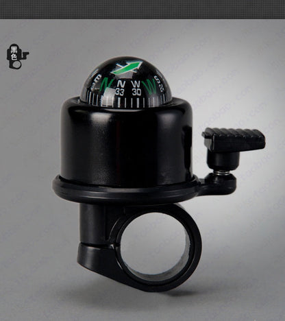 Bike Handlebar Bell with Compass & Horn
