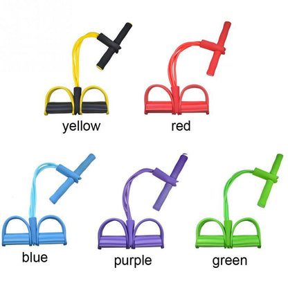 Latex Foot Pedal Resistance Band with Handle