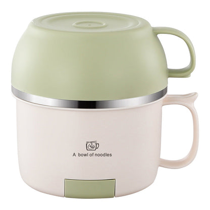 Anti-scalding 304 stainless steel lunch box instant noodle bowl with lid and handle lunch box