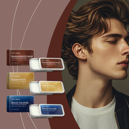 Men's Solid Balm Portable Solid Balm For Long-Lasting Fragrance Refreshing And Non-Sticky